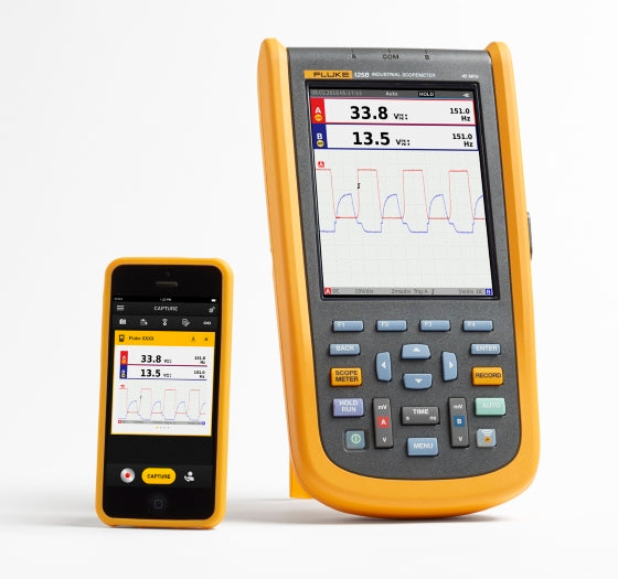 Fluke 120B-serien handhållna industriella ScopeMeter®-oscilloskop